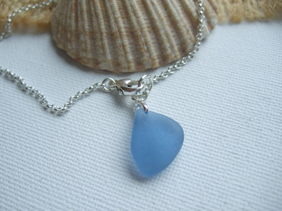 light blue scottish sea glass bracelet