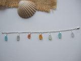 Sea Glass Rainbow Bracelet - Seaham / Scottish Beach Glass