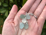 Mermaids Tears Sea Glass Bracelet Sterling Silver 8”