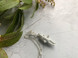 Frozen Charlotte Necklace, Sterling Silver Dump Found Doll