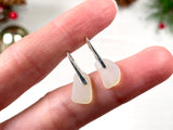 Water Drops - Opalescent sea glass earrings