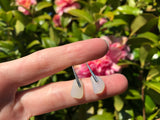 Water Drops - Opalescent sea glass earrings