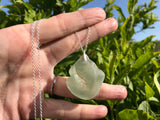 Scottish Bonfire Sea Glass Pendant with Sand and Ash Inside