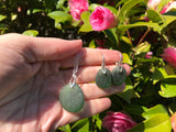 Seaham - Green Sea Glass Jewellery Set Necklace and Earrings