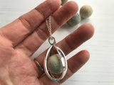 Clay Beach Found Marble In Locket - Interchangeable