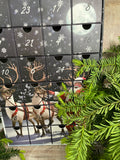 Sea Glass Advent Calendar 24 Days - Jewellery & Mudlarking Treasures - Reindeer & Santa