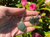 Seaham - Green Sea Glass Jewellery Set Necklace and Earrings