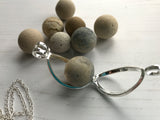 Clay Beach Found Marble In Locket - Interchangeable