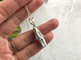 Frozen Charlotte Necklace, Sterling Silver Dump Found Doll