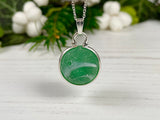 Sea Glass Marble necklace - Green Swirls