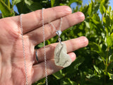 Scottish Bonfire Sea Glass Pendant with Sand and Ash Inside