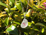 Cumbria Pink Sea Glass Necklace Sterling Silver Minimalism