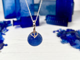 Blue Sea Glass Pendant Necklace - Choice of Style