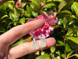 Waves - Opalescent sea glass earrings, opaque
