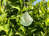 Scottish Bonfire Sea Glass Pendant with Sand and Ash Inside