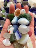 Sea Glass Advent Calendar 24 Days - Jewellery & Mudlarking Treasures - Santa