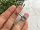 Seaham Multi Sea Glass Blue Stripe Pendant