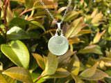 Cumbria Pink Sea Glass Necklace Sterling Silver Minimalism