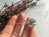 Sea Glass Marble necklace - Blue Cats Eye