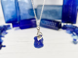 Blue Sea Glass Pendant Necklace - Choice of Style