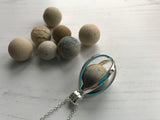 Clay Beach Found Marble In Locket - Interchangeable