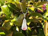 Cumbria Pink Sea Glass Necklace Sterling Silver Minimalism