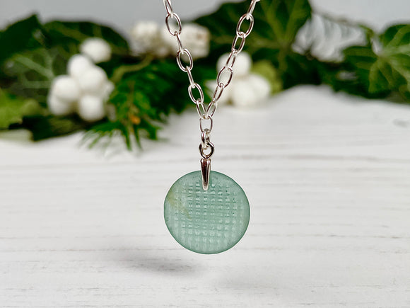 Japanese Sea Glass Ohajiki Bracelet, Flat Marble 7