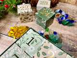 Sea Glass Advent Calendar 24 Days - 2 Pieces of Jewellery & Mudlarking Treasures