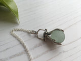 Sea Glass Codd Marble - Holding Hands 2 Pendant