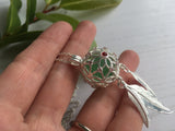 Sea Glass Codd Marble Dreamcatcher Pendant