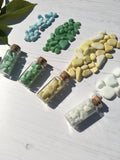 SPECIAL - Bottled Seaham Milk Sea Glass - Set of 4