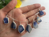 Sea Pottery Midnight Blue Necklace - 18” Sterling Chain