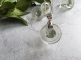 Daddies Mudlark Glass Stopper Necklace - White Sauce Bottle Top