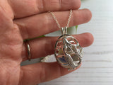 ULTRA Rare German Sea Glass Marble, Beach Marble in Oval Locket