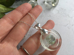 Daddies Mudlark Glass Stopper Necklace - White Sauce Bottle Top