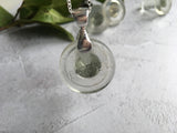 Daddies Mudlark Glass Stopper Necklace - White Sauce Bottle Top