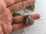 Sea Glass Codd Marble - Holding Hands 2 Pendant