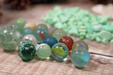 Sea Glass Advent Calendar 24 Days - 2 Pieces of Jewellery & Mudlarking Treasures