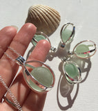 Sea Glass Marble Locket - Codd