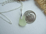 UV Seaham Sea Glass Necklace - Wave Design Setting