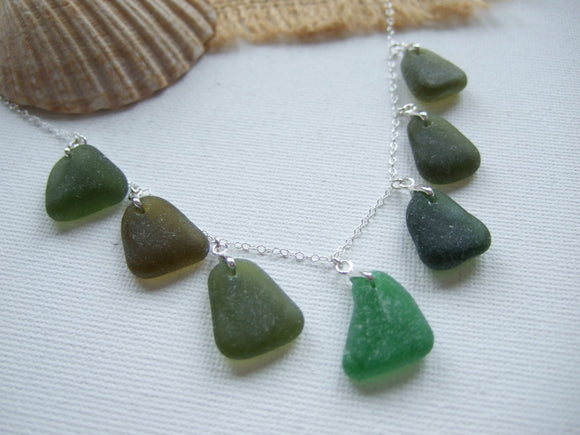 green sea glass necklace 18