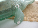 VANUATU COCA COLA Sea Foam with Coral - Sea Glass Necklace