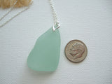VANUATU COCA COLA Sea Foam Heart - Sea Glass Necklace