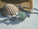 SPECIAL OFFER - Bonfire Sea Glass Codd Marbles - With or Without Locket