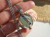 SPECIAL OFFER - Bonfire Sea Glass Codd Marbles - With or Without Locket