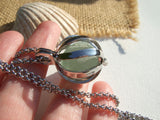 SPECIAL OFFER - Bonfire Sea Glass Codd Marbles - With or Without Locket
