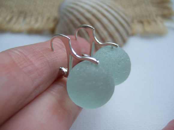 sea glass codd marble earrings 