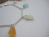 Sea Glass Rainbow Bracelet - Seaham / Scottish Beach Glass