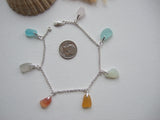 Sea Glass Rainbow Bracelet - Seaham / Scottish Beach Glass