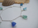 Sea Glass Ocean Colour Bracelet - Seaham / Scottish Sterling Silver